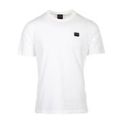 Witte Katoenen T-shirt Collectie Paul & Shark , White , Heren