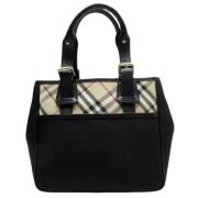 Pre-owned Canvas shoulder-bags Burberry Vintage , Black , Dames