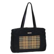 Pre-owned Nylon shoulder-bags Burberry Vintage , Black , Dames