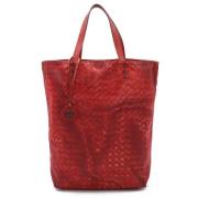 Pre-owned Canvas totes Bottega Veneta Vintage , Red , Dames