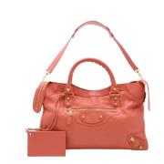 Pre-owned Leather balenciaga-bags Balenciaga Vintage , Pink , Dames