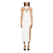 Lange Damesjurk Elegante Stijl David Koma , White , Dames