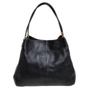 Pre-owned Leather shoulder-bags Coach Pre-owned , Black , Dames