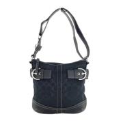 Pre-owned Canvas shoulder-bags Coach Pre-owned , Black , Dames