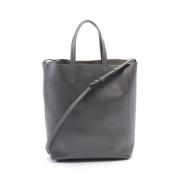 Pre-owned Leather celine-bags Celine Vintage , Gray , Dames