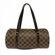 Pre-owned Canvas handbags Louis Vuitton Vintage , Brown , Dames