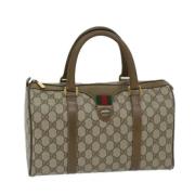 Pre-owned Canvas gucci-bags Gucci Vintage , Beige , Dames