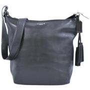 Pre-owned Leather shoulder-bags Coach Pre-owned , Black , Dames