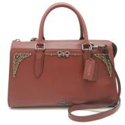 Pre-owned Leather handbags Coach Pre-owned , Brown , Dames