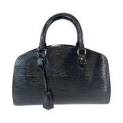 Pre-owned Leather handbags Louis Vuitton Vintage , Black , Dames