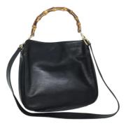 Pre-owned Leather gucci-bags Gucci Vintage , Black , Dames