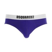 Blauwe logo slips klassieke stijl Dsquared2 , Blue , Heren