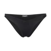 Zwarte Bikini Onderkant met Logo Dsquared2 , Black , Dames