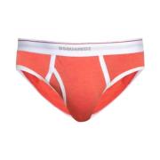 Katoen Rood Logo Heren Slip Dsquared2 , Red , Heren