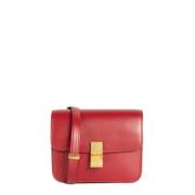 Pre-owned Leather celine-bags Celine Vintage , Red , Dames