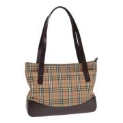 Pre-owned Canvas totes Burberry Vintage , Beige , Dames