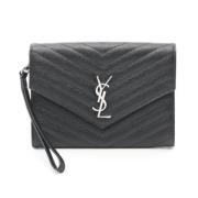 Pre-owned Leather shoulder-bags Yves Saint Laurent Vintage , Black , D...