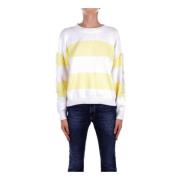 Witte Sweater met Cut-Out Details Liu Jo , Multicolor , Dames