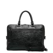 Pre-owned Leather handbags Louis Vuitton Vintage , Black , Dames