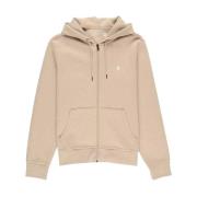 Hoodie met rits en logo Ralph Lauren , Beige , Heren