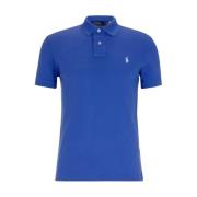 Blauw poloshirt met logo Slim Fit Ralph Lauren , Blue , Heren