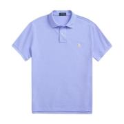 Blauw poloshirt met geborduurd logo Ralph Lauren , Blue , Heren