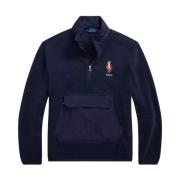 Polo Bear Fleece Hybrid Hoodie Ralph Lauren , Blue , Heren