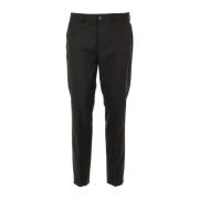 Slim Fit Grijze Broek Platte Voorkant Cruna , Gray , Heren