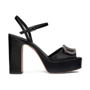 Stijlvolle Zomer Sandalen voor Vrouwen Valentino Garavani , Black , Da...