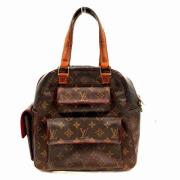 Pre-owned Canvas handbags Louis Vuitton Vintage , Brown , Dames