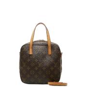 Pre-owned Canvas handbags Louis Vuitton Vintage , Brown , Dames