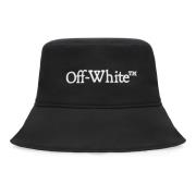 Contrast Logo Emmer Hat Polyester Off White , Black , Dames