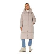 Gewatteerde Beige Jas Gracen Stijl Hetregó , Beige , Dames