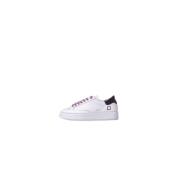 Witte Leren Sneakers Logo Zijkant D.a.t.e. , White , Dames