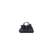 Zwarte Schoudertas met Voorlogo Ermanno Scervino , Black , Dames