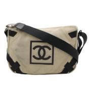 Pre-owned Canvas chanel-bags Chanel Vintage , Beige , Dames