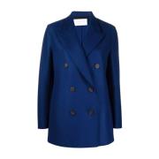 Oversized Double-Breasted Blazer Harris Wharf London , Blue , Dames