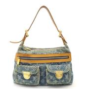 Pre-owned Canvas shoulder-bags Louis Vuitton Vintage , Blue , Dames