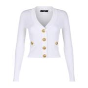 Witte Truien voor Vrouwen Balmain , White , Dames