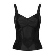 Stijlvolle TOP voor Trendy Look Dolce & Gabbana , Black , Dames