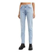 Lichtblauwe Logo Jeans Vrouwen Jean Paul Gaultier , Blue , Dames