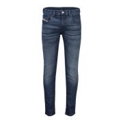 Donkerblauwe Jeans Diesel , Blue , Heren