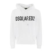 Stijlvolle Sweatshirt voor Mannen Dsquared2 , White , Heren