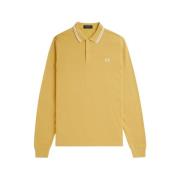 Lange mouw polo modern gesneden Fred Perry , Yellow , Heren