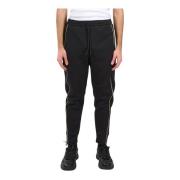 Fleece Sweatpants met Trekkoord in de Taille Hugo Boss , Black , Heren