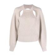 Wollen trui met uitsparingen Isabel Marant , Beige , Dames