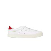 Witte Leren Sneakers met Logo Kenzo , White , Heren