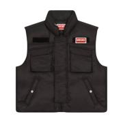 Zwarte Logo Vest Sportief Model Kenzo , Black , Heren