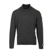 Grijze Sweater Half Zip Stijl Paul & Shark , Gray , Heren