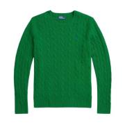 Groene trui met kabelbreisel Ralph Lauren , Green , Dames